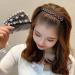 Aneneiceera Bride Wedding Hair Comb Clip Black Hair Side Combs Four-Leaf Clover Hair Comb Hair Tools Decorative Daily Wearing Hair Piece Hair Accessories for Women and Lady Girls(Style A)