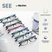 Opulize Blue Light Filter Glasses - Narrow Frame with Spring Hinges | Anti-Reflective Gaming & Computer Glasses for Men | B9 +1.50 Diopters Purple | Improve Sleep & Reduce Eye Strain - Buy Online on GoSupps.com
