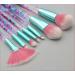 Shop Glitter Makeup Brushes Set for Girls - 7pc Sparkling Foundation Lip Eye Shadow Eyebrow Blush Powder & Fan Blender Brushes - Buy Online on GoSupps.com
