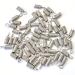 100 pcs 2.0 mm Crimp End Coils with Loop for up to 2mm Leather Cords for Jewelry Closures