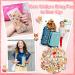 Corgi Makeup Set with Bag, Scrunchies, Stickers, Hair Bands - 59 Pcs | Cute Corgi Print Travel Cosmetic Accessories for Girls - Buy Online on GoSupps.com