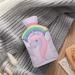 Rainbow Unicorn Hot Water Bottle with Plush Cover - Hand Warmer for Adults & Kids - 26.5x15.3cm | International Shipping Available - Buy Online on GoSupps.com