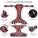 Shop Heele No-Pull Dog Harness for Large Dogs Adjustable Breathable & Reflective - XL Black-Red Checkered - Buy Online on GoSupps.com