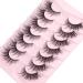Geeneiya Fairy 3D Fluffy Mink Lashes: 7 Pairs of Wispy Fox Eye Fake Eyelashes for Natural Cat Eye Look - Buy Online on GoSupps.com