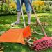 Upright Dustpan Garden Long Handle Dust Pan | Ergonomic Cleaning Dustpan with Collector Bag for House Kitchen Room Indoor Floor - Buy Online on GoSupps.com