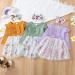 Haokaini Toddler Baby Girls Floral Dress | Long Sleeve Princess Tutu Skirt Set 4-5 Years | Green Fall Clothes - Buy Online on GoSupps.com