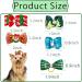 BIPY 50Pcs Christmas Dog Hair Bows with Rubber Bands for Small Dogs Cats Puppy Xmas Tree Santa Claus Snowman Topknot Holidays Festival Pet Assorted Grooming Accessories Random Color Christmas hair bows 50pcs - Buy Online on GoSupps.com