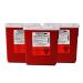 Oakridge Products 2.2 Quart Size Needle Disposal Container | Personal use Size | Rotary lid- (3 Pack)