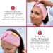 Pop Mask Pink Spa Headband | Soft Adjustable Microfiber for Skincare | Super Absorbent & Gentle on Sensitive Skin - Buy Online on GoSupps.com