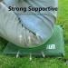 SJC Suede Inflatable Seat Cushion - Portable & Comfortable Stadium Cushion in Army Green - Buy Online on GoSupps.com