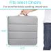 Vive Air Inflatable Seat Cushion Adjustable Air Pressure Relief Coccyx Pain for Car & Office Chair - Grey - Buy Online on GoSupps.com
