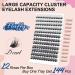 Crislashes 144pcs D Curl Individual Cluster Eyelashes - Soft Fluffy Wispy Look - Reusable Lash Extensions 10-16mm - Buy Online on GoSupps.com