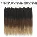 Senegalese Twist Crochet Hair 22 Inch Ombre Prelooped Braids for Black Women - 7 Packs (1B/30/27) - Buy Online on GoSupps.com