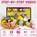 HEJIN Crochet Kit for Beginners - 6 PCS Animal Kit with Video Tutorials, Yarn, Eyes, Stuffing, Hook - Perfect Gift for Kids & Adults - Buy Online on GoSupps.com