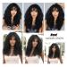 Testar Black Curly Wigs for Black Women | Shoulder-Length Deep Wavy & Heat-Resistant Synthetic Wig for Daily & Party Use - Buy Online on GoSupps.com