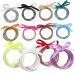 EXCEART 60pcs jewelry 80's accessories for women Silica gel wristband Miss little girl wrist bracelets Bracelet ribbon multi-layer bracelets 80s jewelry for women gold powder bow tie Gift