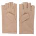 UV Glove for Nail Lamp Professional Fiber Cotton Anti UV Gloves Nail Art UV Shield Gloves Manicure Tool from UV Harm Sunburn Home Outdoor Use(Beige)