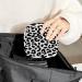 Black Leopard Printed Sanitary Napkin Storage Bag - Portable Period Pouch for Women & Teens - Multi-Colored - 1Pc - Buy Online on GoSupps.com