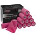 Alpidex 12 rolls adhesive tape 10 cm x 4.5 m self -adhesive bandage pet bandages fixing band sport vet wrap tape self -adhering color: pink