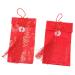ABOOFAN 4 Pcs Fabric Red Envelope Chinese Gifts Hongbao Envelopes Lucky Money Envelopes Silk Red Envelope Red Envelopes Embroidered Purse Party Red Packets Cloth New Year Money Bag