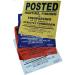Minuteman No Trespassing No Hunting No Fishing Vinyl Signs on a Roll - 50 Count Purple - Buy Online on GoSupps.com