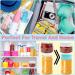 Zeuket's 10-Piece Silicone Bottle Cover Set | Leak-Proof Travel Accessories for Shampoo & Shower Gel | Reusable Elastic Sleeves for Toiletries - Buy Online on GoSupps.com