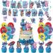 48Pcs Birthday Cake Topper Decoration Supplies for Lilo and Stitch Children's Cupper Topper for Kids Birthday Party - Buy Online on GoSupps.com