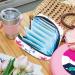 Multi-Colored Scottish Tartan Storage Bags for Women - Large Menstrual Cup Pocket with Zipper Ideal for Period Inserts Panty Liners & Tampons - Buy Online on GoSupps.com