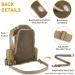 Enjohos Tactical Breast Pocket Military Shoulder Bag - Molle Sling Backpack for Men | Ideal for Hiking Trekking Travel & Camping - Brown - Buy Online on GoSupps.com