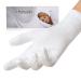 PACKAGES 4 Pairs Moisturizing Gloves Cotton Gloves for Eczema and Dry Hands Breathable Washable White Cotton Gloves Overnight Bed time Gloves Medium Size(4 Pairs)
