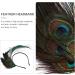 Headband Carnival Peacock Headpiece Flapper Hair Hoop Headdress for Dance Carnival Masquerade Fringed Show Party - Buy Online on GoSupps.com