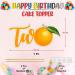 Seyal Orange Two Cake Topper - Buy Online on GoSupps.com