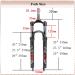 BUCKLOS MTB Suspension Fork 100mm Travel | 26/27.5/29 | 28.6mm Straight Tube | QR 9mm | Crown Lockout | Aluminum Alloy XC Mountain Bike Front Forks - Buy Online on GoSupps.com