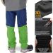 Kids Boys Waterproof Ski Snow Pants | Windproof Soft Shell Insulated Trousers | Expandable Waist | Green | Size 6-7 Years - Buy Online on GoSupps.com