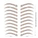 Aresvns Tattoo Eyebrows Brown 99 Pairs Waterproof 4D Fake Eyebrow Transfers | Realistic Imitation Eyebrows for Women | Christmas Gift - Pattern 001 - Buy Online on GoSupps.com
