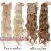Ponytail Extension Synthetic Ponytail Hair Extension 24inch Long Wavy Curly Ponytail Hair Extension Clip In Body Wave Drawstring Ponytail Hairpiece for Woman Ponytail Hairpiece for Women (Color : Bl 24inches Bleach blonde - Buy Online on GoSupps.com