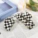 Checkered Hair Claw Clips - Vintage Classic Black White Lattice Print Barrettes - Strong Hold Clamp Hair Clips - Tortoise Y2K Aesthetic Hair Accessories for Women Girls - 2 Pack - Buy Online on GoSupps.com