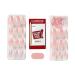 LoveShackFancy x imPRESS Press-On Manicure Limited Edition - Blushing Lavender Medium Almond Pink Nails Set with Prep Pad, File, Cuticle Stick - 30 Fake Nails - Buy Online on GoSupps.com