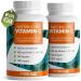 Natural vitamin C - 2x180 capsules - with 400 mg vitamin C from AMLA Acerola Camu -Camu & rose hips per day - vitamin C complex - 100% vegan - without additives - 6 monthly supply - Made in germany 2x 180 capsules
