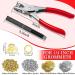 Caffox 1/4 Inch Eyelet Grommet Tool Kit - 1200PCS Metal Eyelets & Washers for Fabric, Shoes, Leather - Pliers for Clothes, Belt Hole Punch - 6mm Eyelet Plier Set - Buy Online on GoSupps.com