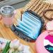 Menstrual Pad Bag with Zipper - Stylish Ladies Napkin Pouch & Tampon Collection Bag for Women & Girls (Heart & Rose Design) - Buy Online on GoSupps.com