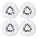 Official Spin Mop Replacement Head Refill 4 Pack Compatible with O Cedar Cyclone Ocedar