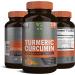 Simple-Organics Turmeric Curcumin with Bioperine & Black Pepper Extract - 1500mg, 120 Vegan Capsules - Joint Support & Overall Health - Buy Online on GoSupps.com