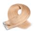 Tape In Hair Extensions #18 Nature Ashblond - 40 cm | 50 Bricks of 100% Remy Real Hair | Adhesive Tape Tressen by Novon Hair Extensions - Buy Online on GoSupps.com
