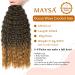 Maysa Ocean Wave Crochet Hair 22 Soft Curly Deep Wave Braiding Extensions (6 Packs) #1BT27 - 22 Inch - Buy Online on GoSupps.com