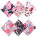 6Pcs Microfiber Cleaning Cloths Elegant Flower Design Glasses Cleaning Cloths 6.3 x 6.3 Inches Soft Eye Glasses Cleaner Wipes Thickened Clean Cloths for Eyeglasses Camera Lens Phone Screens
