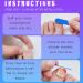 Neon Press on Toenails - Short Square Glue-On Gradient Rainbow French Tips | Summer Beach Fake Toenails for Women - Buy Online on GoSupps.com