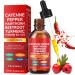 Cayenne Pepper Drops -2 Oz Vitamin K2+D3 Hawthorn Berry Ceylon Cinnamon Organic Panax Ginseng Turmeric Curcumin Berberine Extract
