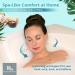 Luxury Bath Haven Full Body Bath Pillow with Headrest - Spa Accessories for Neck and Back - Powerful Suction Cups - Ideal for Shower, Tub, Jacuzzi - Buy Online on GoSupps.com
