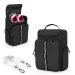Goburos golf shoe bag for a few shoes US men 14 golf shoe carrier bag with free glove holders (a couple) front and side pockets for tess gloves and ball black bag